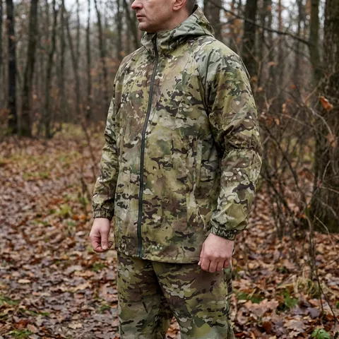 Тактичний маскхалат Multicam Oxford Вологозахисний костюм (куртка + штани) для польових умов